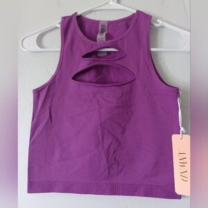 ANWND NWT Purple Cutout Tank Top